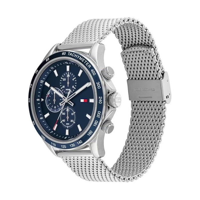 Tommy Hilfiger Men's Blue Dial Stainless Steel Watch - 1792018 TTM24 - Runner