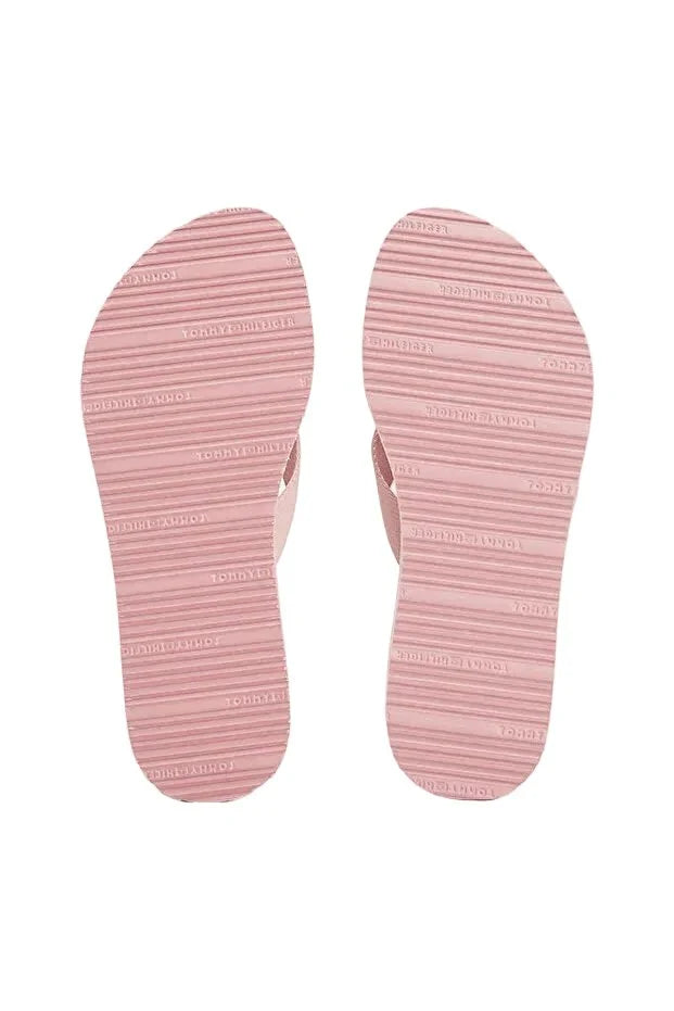 TOMMY HILFIGER MONOGRAM WEDGE FLIP - FLOPS - Pool shoes - foggy pink SLW18 - Runner