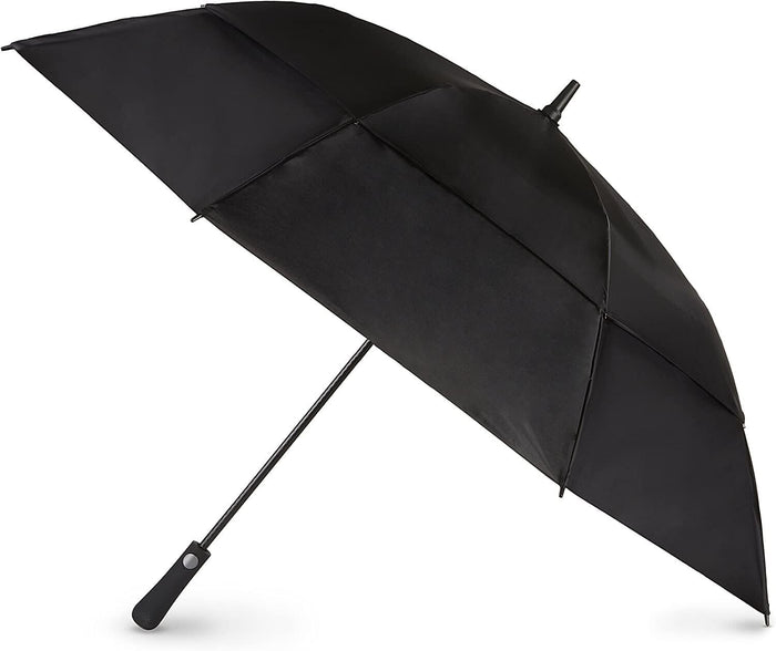 Totes Blue Line Golf Size Auto Open Vented Golf Stick Umbrella Black - 9102
