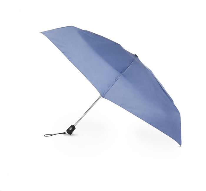 Totes Blue Line Travel Auto Open-Close Umbrella Steele Blue - 7109