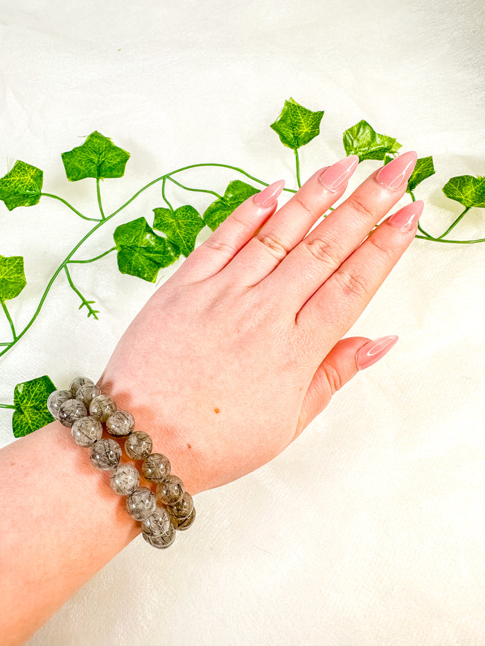 Tourmalinated Quartz Bracelet