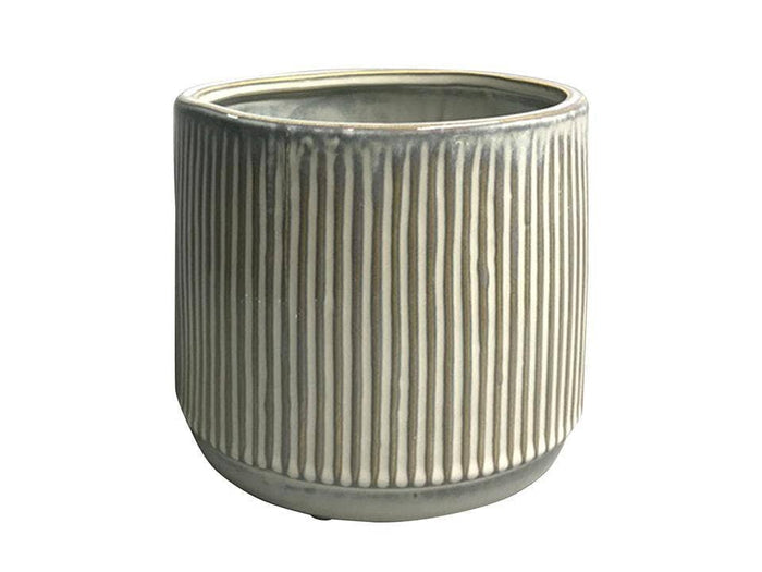 TRUU Mora Ceramic Planter,7"D/6.6"D