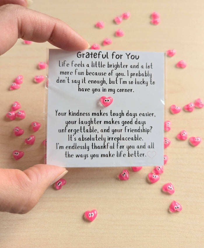 UPLIFTED INK Grateful for You Friendship Card – Mini Appreciation Card
