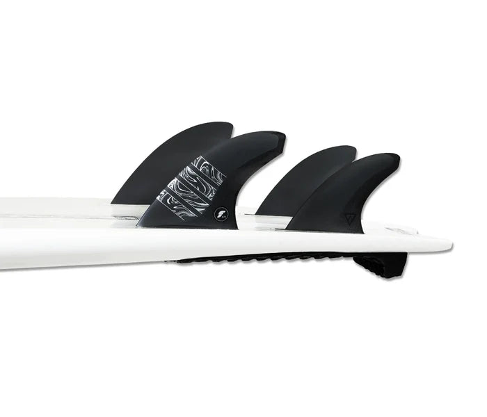 Futures Vector 3/2 Alpha 5-Fin surfboard fins angled view
