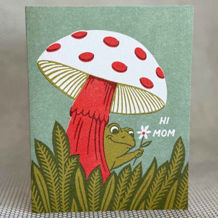 Wallflower Card - Frog Hi Mom
