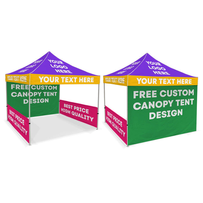 Frame + Canopy Top / Back & Side Walls / Double-Sided Walls
