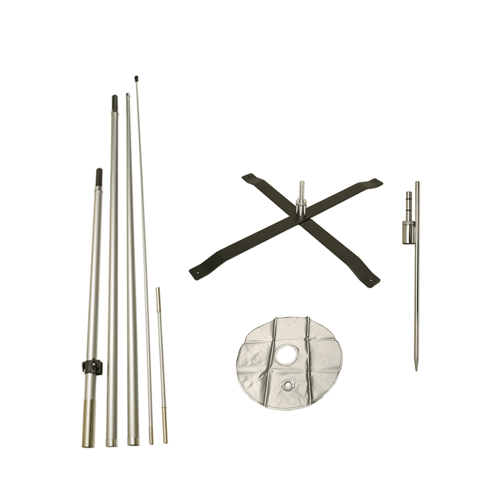 Ground Spike + X-Stand Pole + Water Bag Pole Set