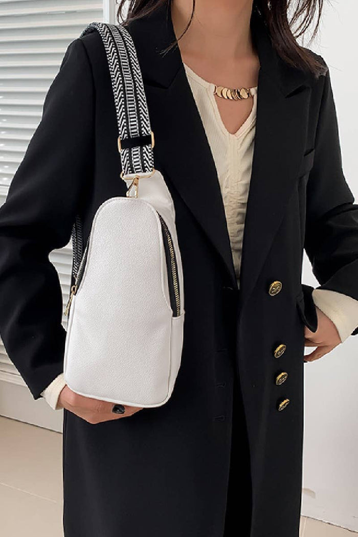 24 POPS Soft Vegan Leather Crossbody Sling Bag