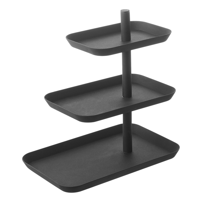 3 Tier Black Serving Tray
