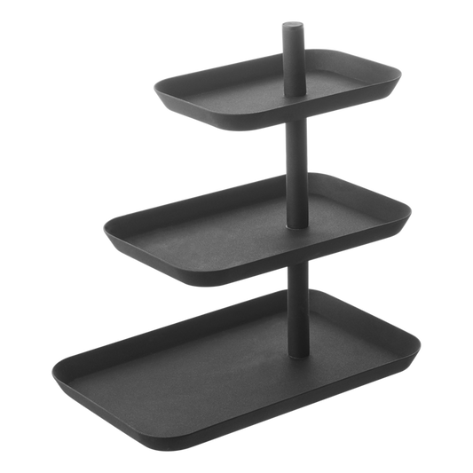 3 Tier Black Serving Tray