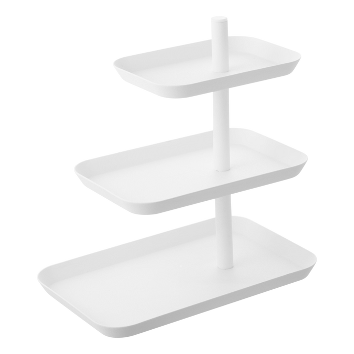 3 tier white serving tray