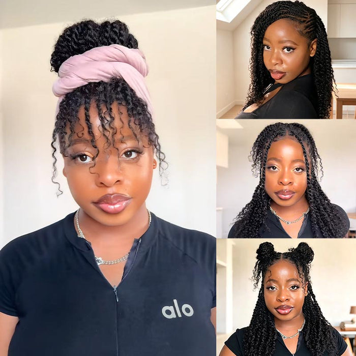 50% OFF丨Natural Black Afro kinky Bulk Hair Extensions For Braiding Dreadlock Human Hair
