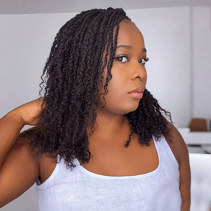 50% OFF丨Natural Black Afro kinky Bulk Hair Extensions For Braiding Dreadlock Human Hair