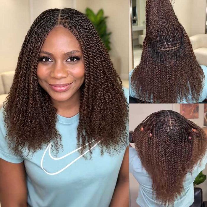 Dark Brown #4 / 3 Packs (Full Head) / 10''