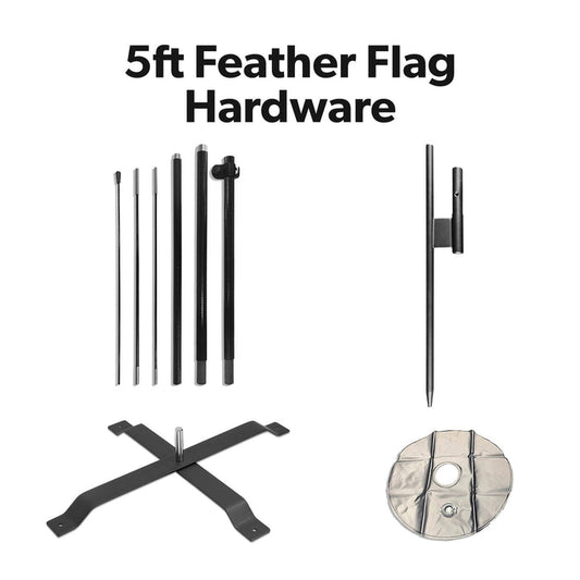 5ft Feather Flag Hardware