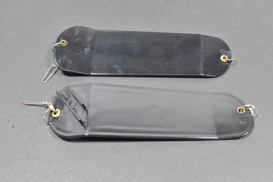 8.5" Double Finned Flasher Blank - Black