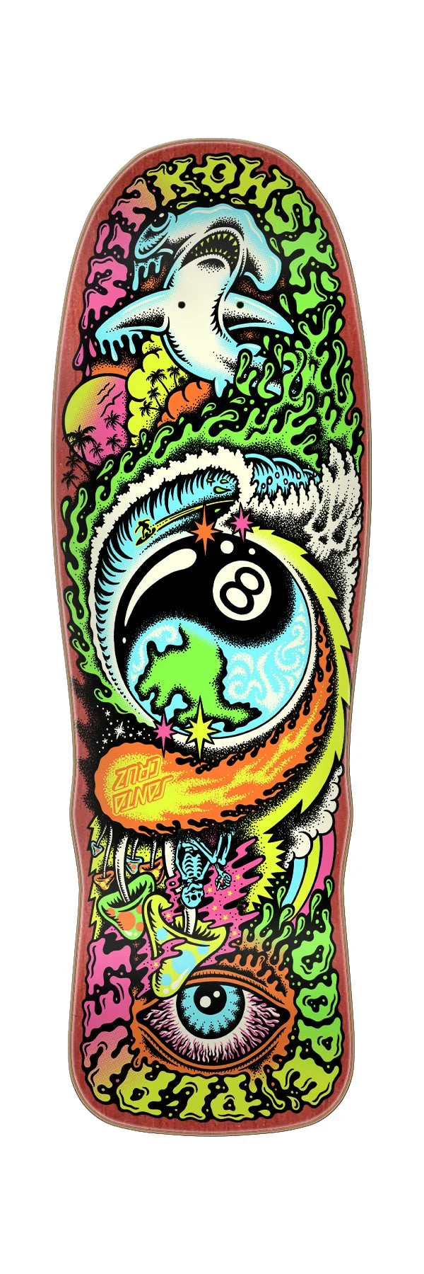 Santa Cruz 8.75in Erick Winkowski Dope Planet Micro Freaks skateboard deck