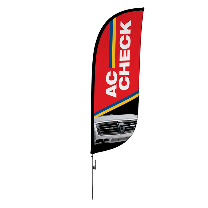 Red / White / Ground Spike Pole Set