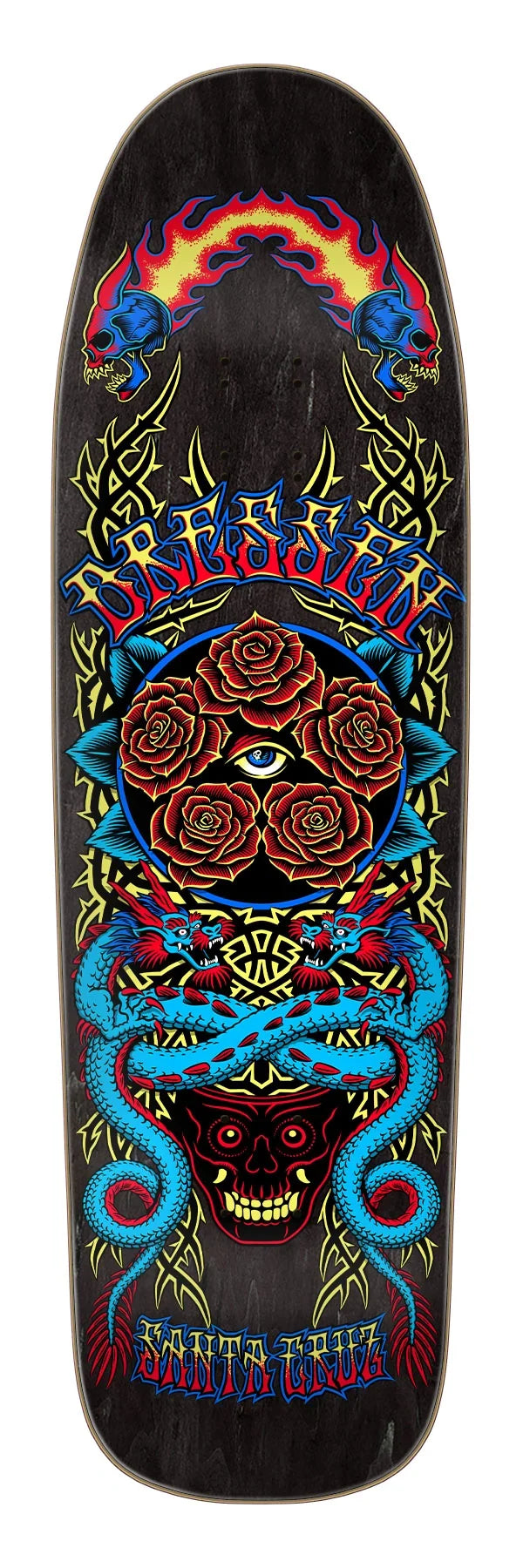 Santa Cruz 9.30in Eric Dressen Rose Crew Five skateboard deck