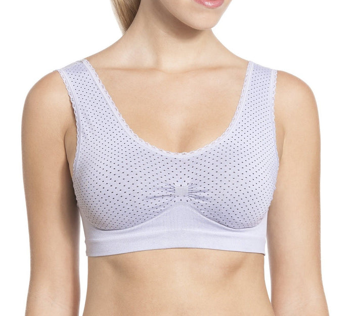 Anita Womens Seamless Polka Dot Maternity Bustier Grey Size Xl-5197