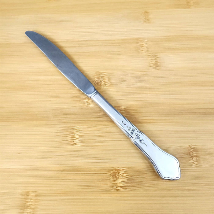 Ashmore Oneida Dinner Knife Hollow Handle Stainless Burnished Flatware