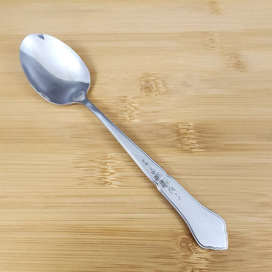 Ashmore Oneida Dinner Oval Soup Spoon Stainless Burnished Handle Flatware