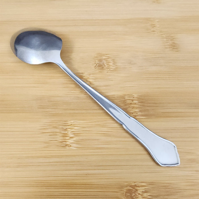 Ashmore Oneida Dinner Oval Soup Spoon Stainless Burnished Handle Flatware