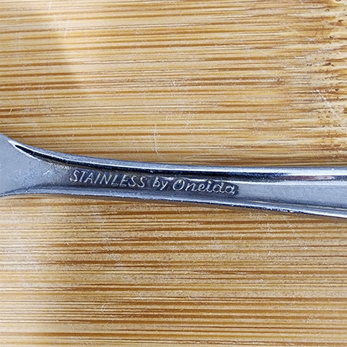 Ashmore Oneida Dinner Oval Soup Spoon Stainless Burnished Handle Flatware