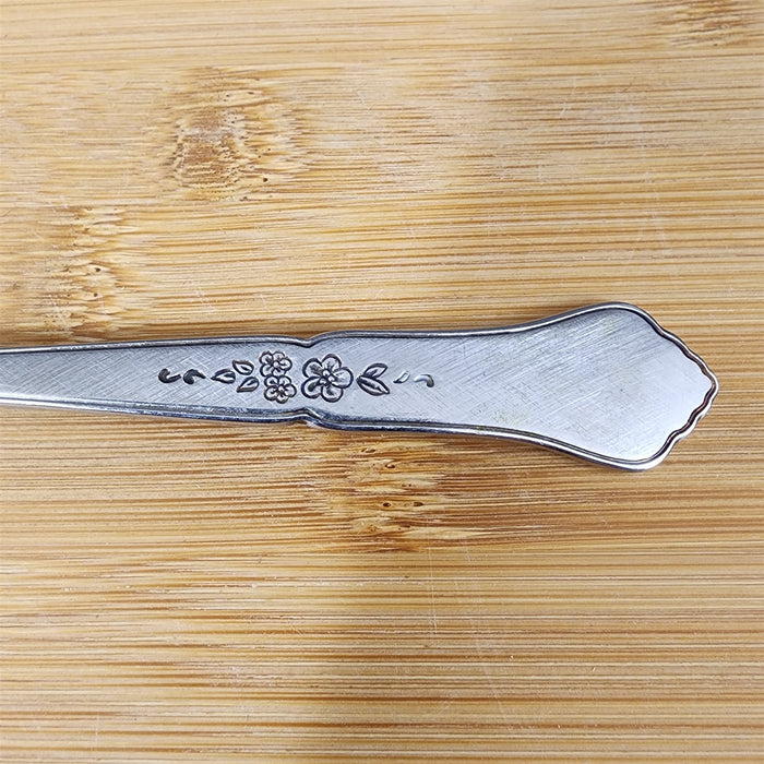 Ashmore Oneida Dinner Oval Soup Spoon Stainless Burnished Handle Flatware