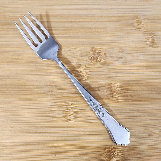 Ashmore Oneida Salad Fork Stainless Burnished Handle Flatware