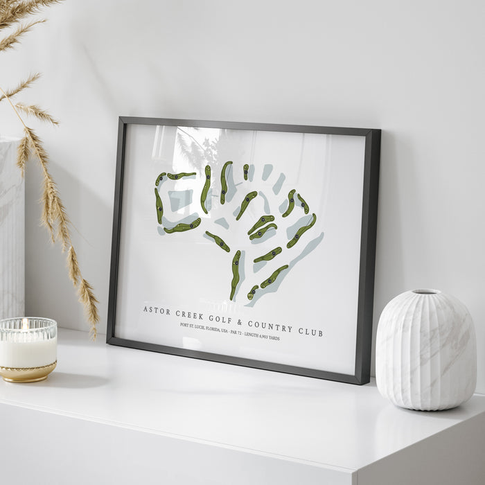 Astor Creek Golf & Country Club | Golf Course Map | On Table