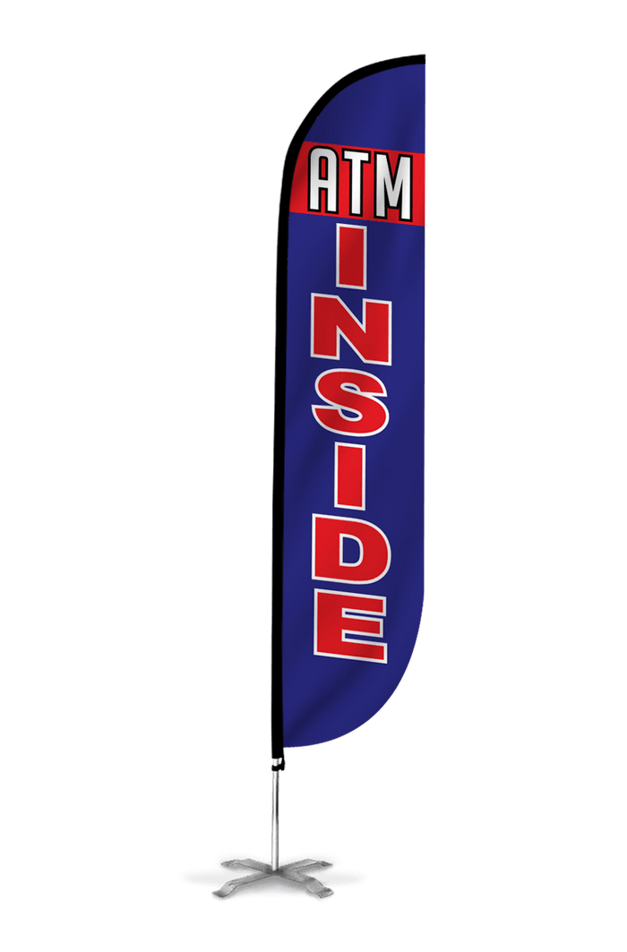 ATM Inside Feather Flag