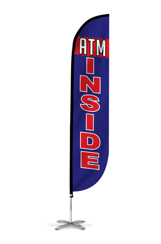 ATM Inside Feather Flag