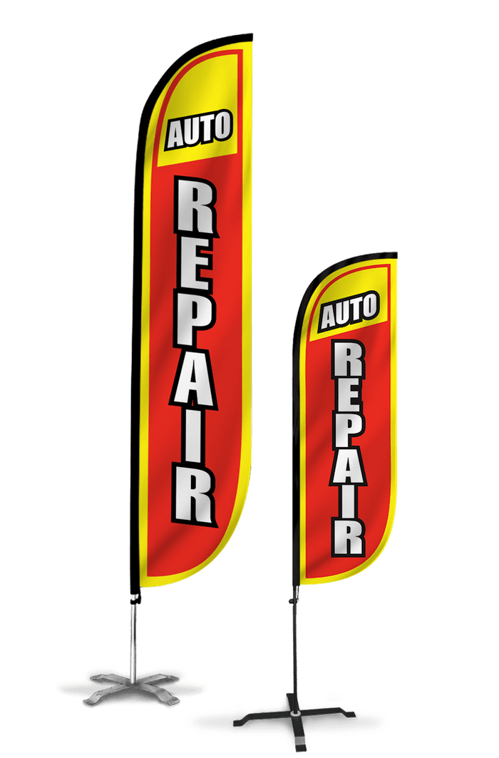 Auto Repair Feather Flag