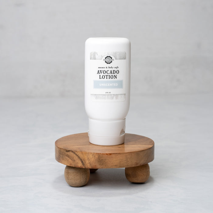 Rustic Strength, Avocado Lotion, 20z Plastic, Mama + Baby Safe