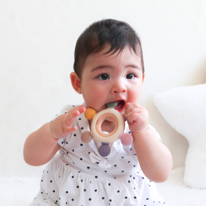 Baby Bliss Teether Ring - Blue Tones
