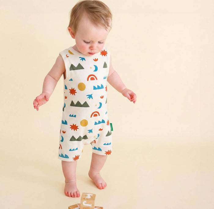 BABY Tank Rompers - ORGANIC COTTON-Signature Prints