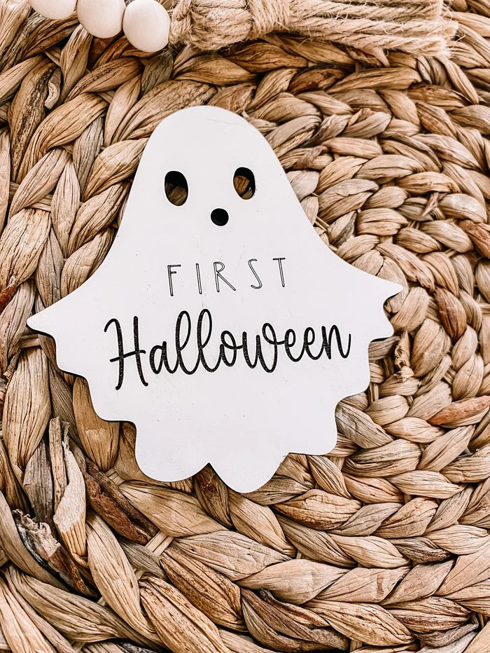 Baby's First Halloween Milestone Sign
