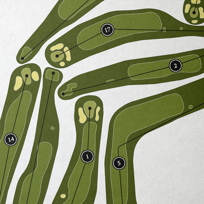 Bala Golf Club | Golf Course Map | Close Up