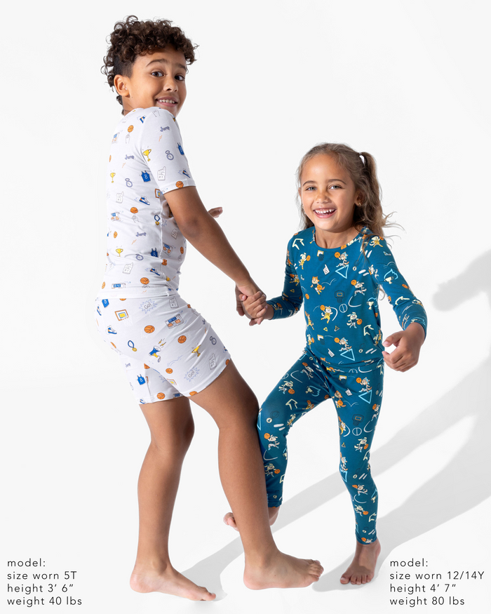 Basketball Pups Bamboo Kids Pajamas