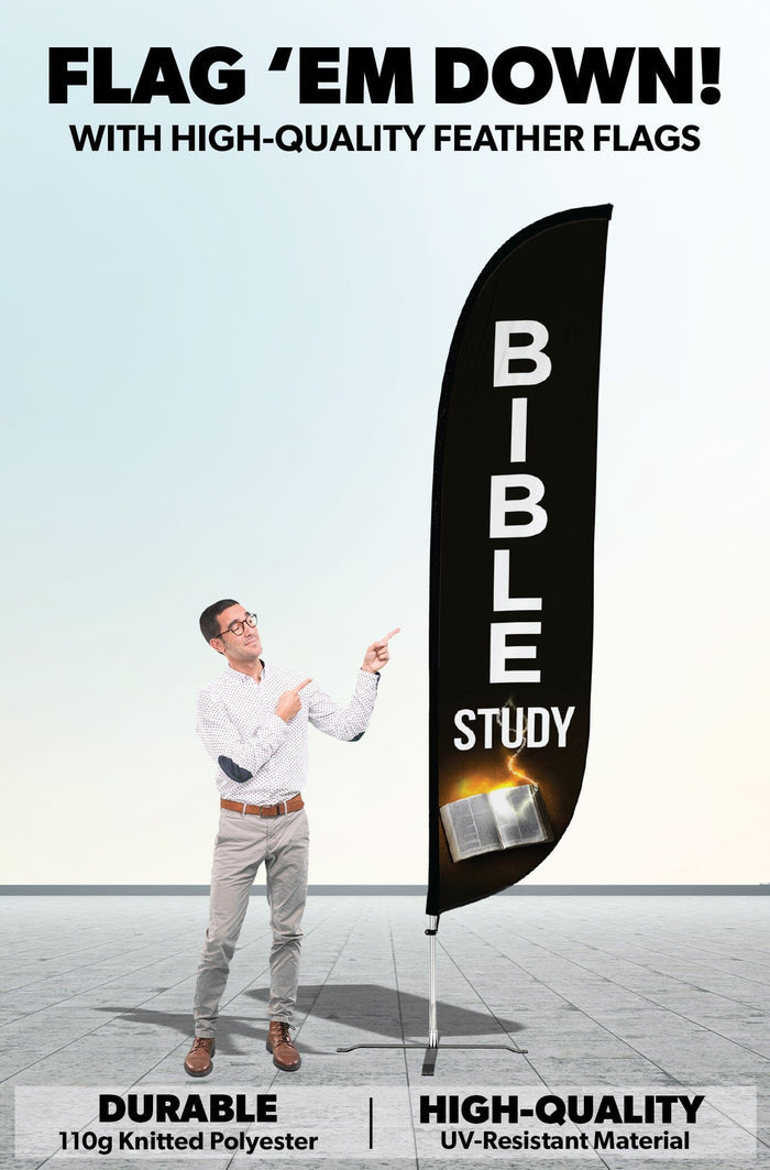 Bible Study Feather Flag