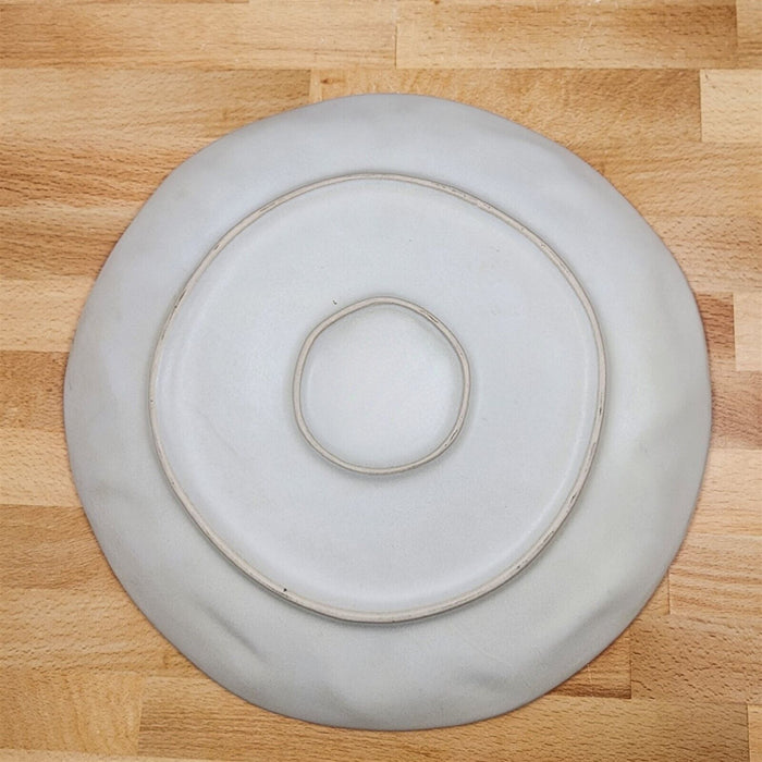 Bird Reactive Set of 2 Plate Dinner and Salad Embossed Decorative by Blue Sky
