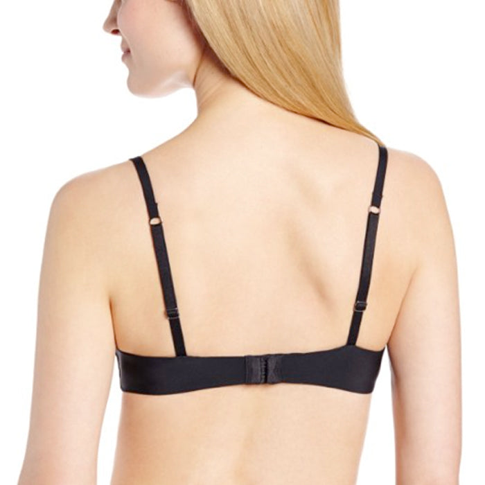 Black Bow By Felina Rumour Lace Overlay Plunge Push Up Bra - 159998