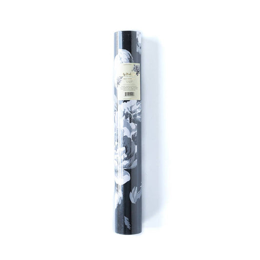 Black Floral Tablerunner