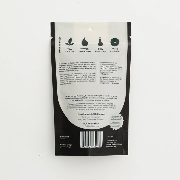 BLUSH BERRY Organic Creamy Earl Grey Loose Leaf Tea