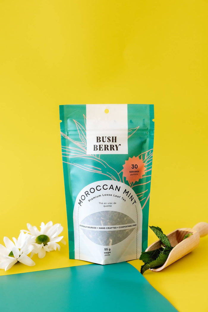 BLUSH BERRY Organic Moroccan Mint Loose Leaf Tea