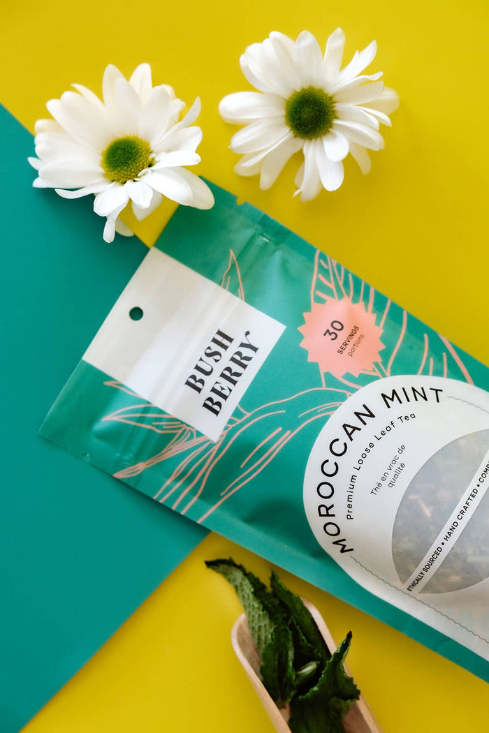 BLUSH BERRY Organic Moroccan Mint Loose Leaf Tea