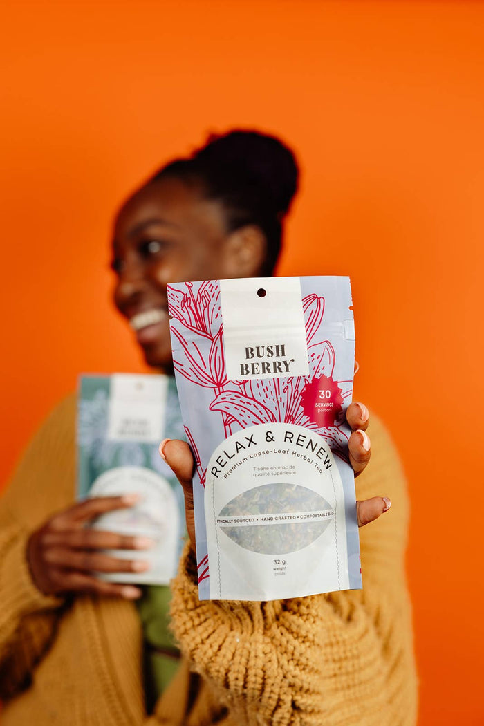 BLUSH BERRY Organic Relax and Renew Loose Leaf Tea