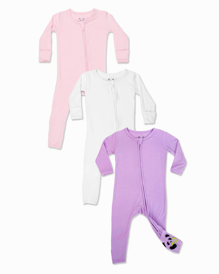 Blush & Bloom Bundle - Bamboo Convertible Footie