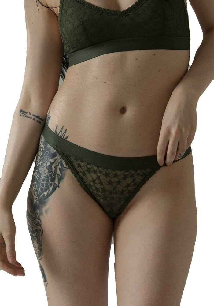 BlushLingerie Solstice Thong - 0235822 (Small, Hunter)